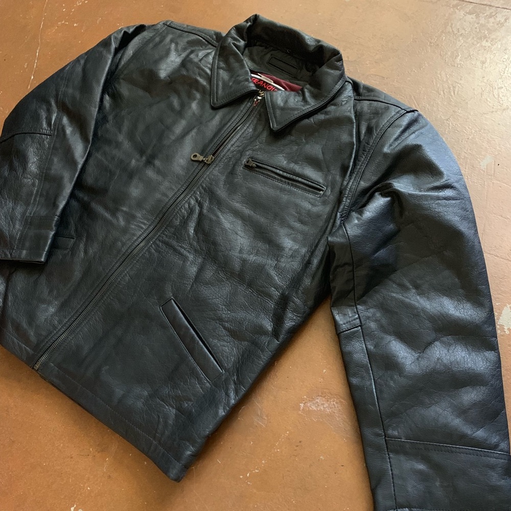 High Quality Leather Jacket NWT Hand Made MED Black